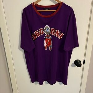 Dolce & Gabbana Purple D&G DNA Tee